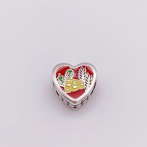 Wisconsin Heart Charm S925 Sterling silver